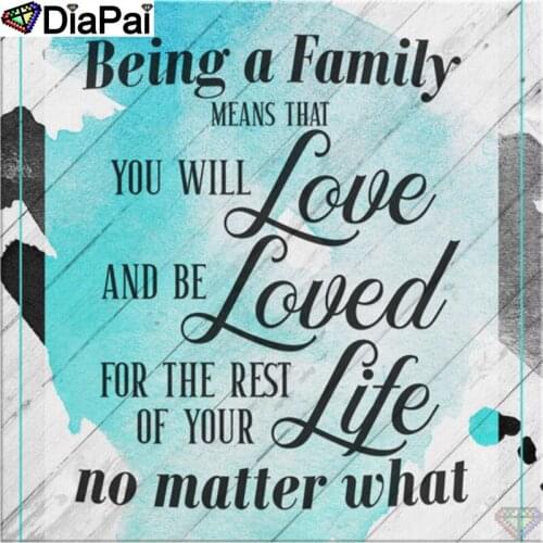 DiaPai 100% Full Square/Round Drill 5D DIY Diamond Painting "Text landscape" Diamond Embroidery Cross Stitch 3D Decor A18574