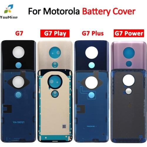 For Moto G7 Back Battery Cover Rear Door Panel G7 Plus Housing G7 Play Case Replacement Part For Motorola G7 Power Battery Cover