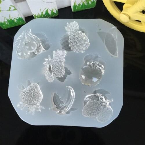 Fruit pineapple Liquid silicone mold DIY resin jewelry pendant necklace pendant lanugo mold resin molds for jewelry