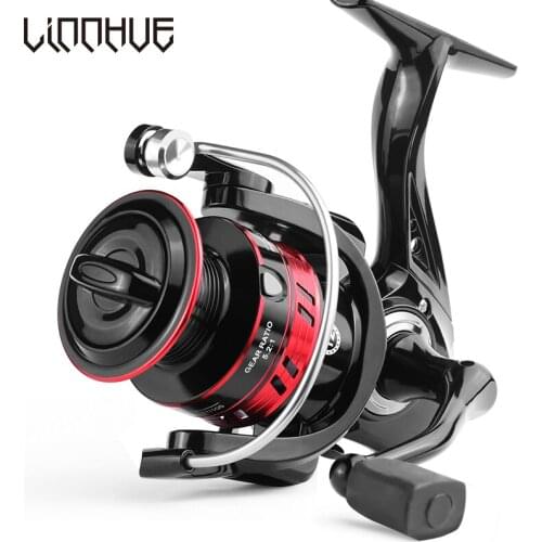 LINNHUE Fishing Reel HD500-7000 Spinning Reel 8kg Drag Metal Ball Grip Reel Fishing 5.2:1 Speed Metal Spool Lure Fishing Reel