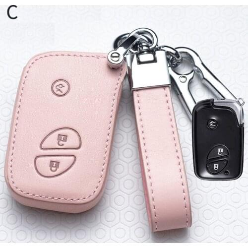 Leather Car Key Cover For Lexus CT200H GX400 GX460 IS250 IS300C RX270 ES240 ES350 LS460 GS300 450h 460h Shell Case Accessories