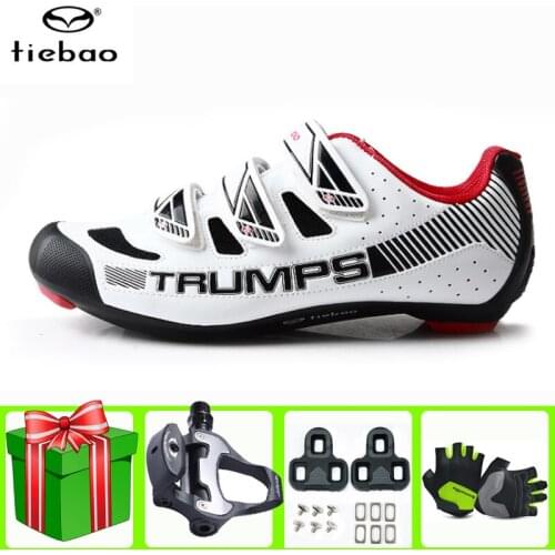 Tiebao Road Cycling Shoes Men Sneakers 2021 Self-locking Riding Bike Shoes Ultralight Bicycle Sneakers Women zapatillas ciclismo