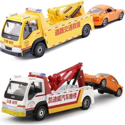 Simulation 1:50 road rescue car alloy model,childrens gift,die-casting sound and light engineering car toy,free shipping