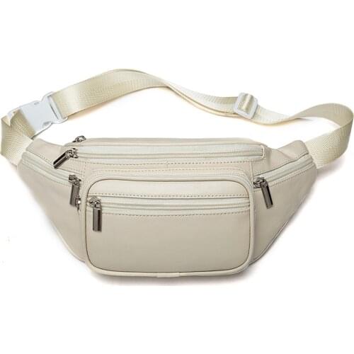 Men Leather Belt Waist Bags Man Belt Packs Travel Casual Hip Bag Sheep Leather Mens Waist Pack Fanny Pack Belt Bag