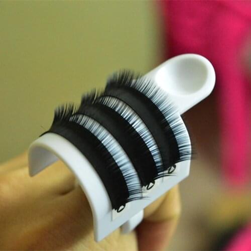 Navina New Eyelash Extension Glue Ring Adhesive Eyelash Pallet Holder Set Makeup Tool kit False eyelash device tool