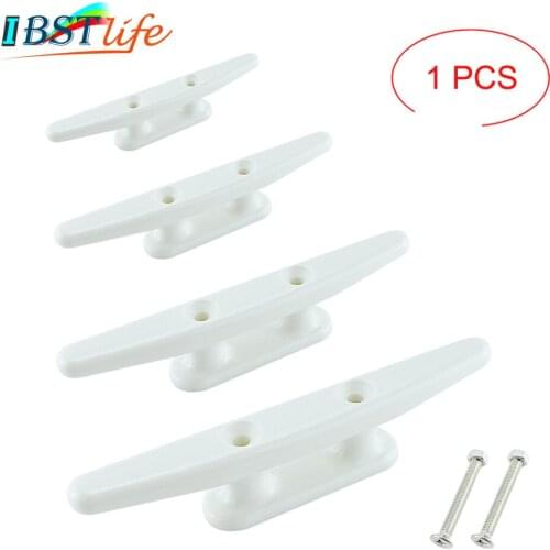 Nylon Low Flat Cleat Open Base Cleat With 2 Screws Marine Boat Yacht Deck Line Rope Tie Kayak Canoe Deck Hardware Accessories