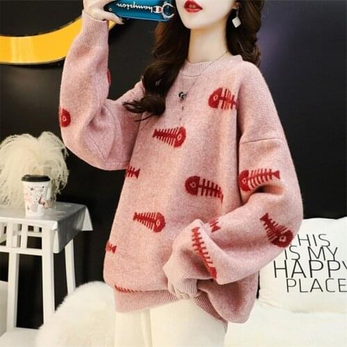 2020 Autumn and Winter New Forest Sweet Pullover Sweater Women Lazy Wind Loose Korean Style Small Fresh Top Bottoming Shirt