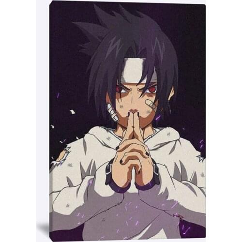Nordic Style Prints Modular Pictures Poster Sasuke Uchiha Anime Fashion Trend Design Wall Art Canvas Painting Bedroom Home Decor