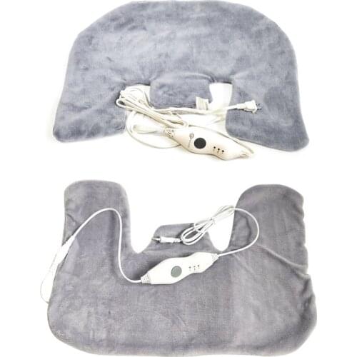 US/EU Plug Men Women Winter Warm Electric Heating Shawl Shoulder Neck Hot Compress Shawl Relieve Muscle Pain Heat Wrap