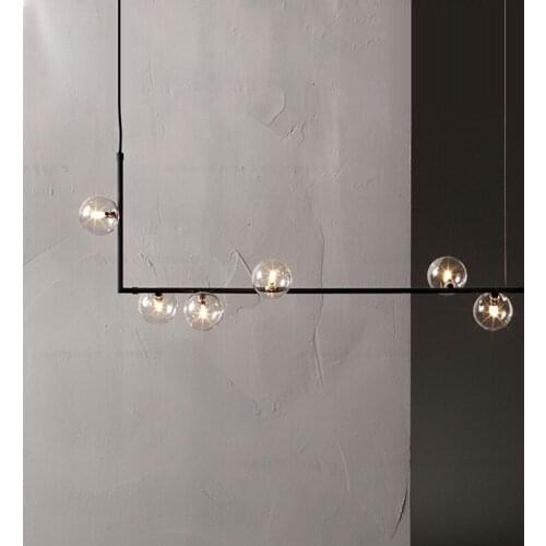 Modern Iron Glass LED Pendant Lights Lighting Indoor Decor Pendant Lamp Dining Living Room Bedroom Kitchen Fixtures Hanging Lamp