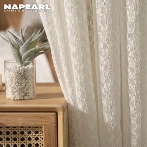 Sheer Curtains Geometric Window Tulle Curtains Jacquard Curtains For Living Room Bedroom Panels For Kitchen Custom Made Curtains