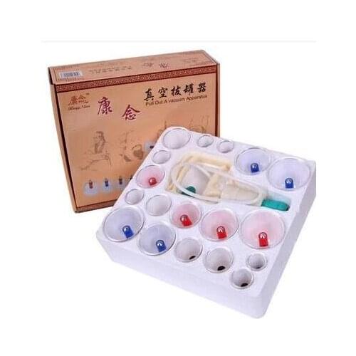 Vacuum cupping, 18 cupping jar of household gas suction type of glass dial the can opener hygroscopic tank full