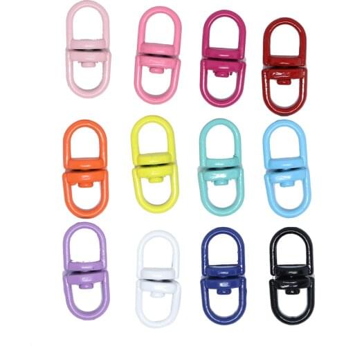 20Pcs Keychain Rotating Buckle Connecting Ring Anti-knotting Keychain Dog Buckle Pendant Accessories for Jewelry Making