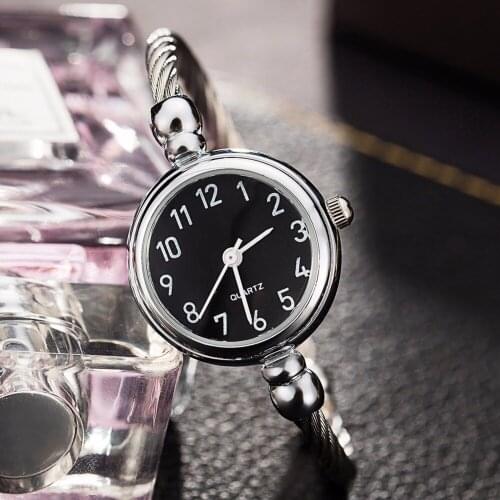 CUSSI 2018 Silver Creative Womens Bracelet Watches Luxury Ladies Dress Watches Fashion Alloy Quartz Wristwatch reloj mujer Clock