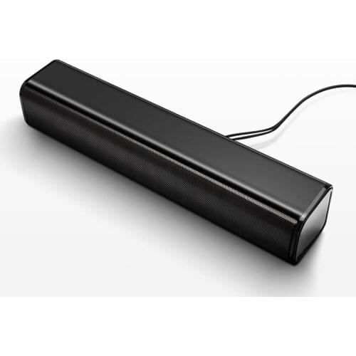 310mm Long 2.0 Channel Sound Bar Audio Speaker for TV, USB Wired Stereo Surround Soundbar for Computer, Tablet, Notebook