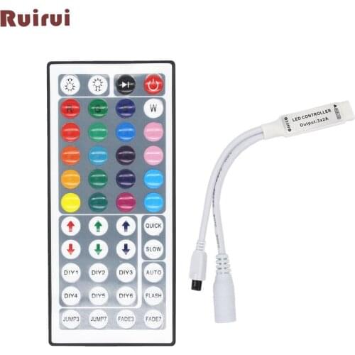 Free shipping 10pcs/lot rgb led controller 44 Key IR Remote controller RGB LED Mini Controller wireless for LED Strip 5050 3528