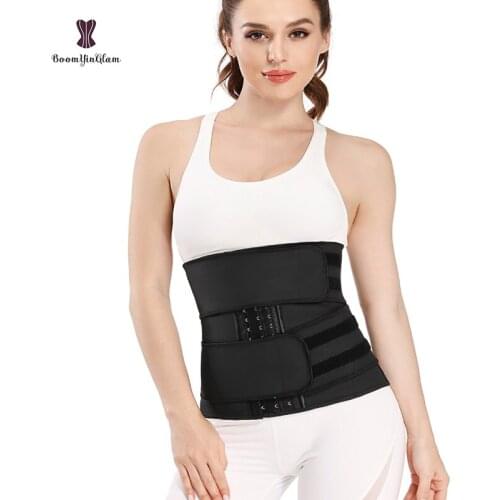 2020 Top Selling Adjustable 9 Steel Boned Corset Women Underbust Corsetlet 2 Slimming Blets Hooks Waist Trainer With Sticker