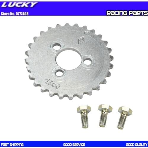 28 Tooth Camshaft Timing Sprocket with bolt For lifan 140 140cc 1P55FMJ Horizontal Kick Starter Engines Dirt Pit Bikes parts