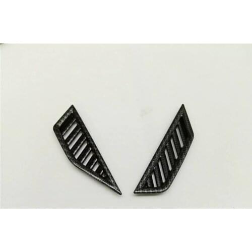 For Volkswagen Tiguan MK2 2017 2018 2019 Carbon fiber Car Dashboard Air AC Outlet Trim Covers Stickers Interior Accessories