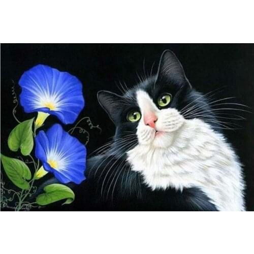 Cross stitch cat,5d rhinestone art,hobbies and crafts materials,diamond painting picture