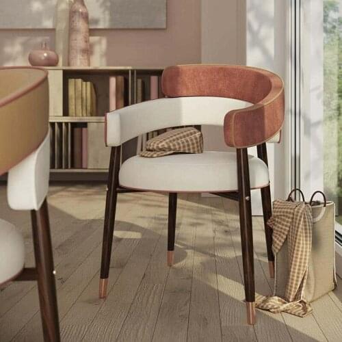 Nordic Solid Wood Living Room Backrest Armchair Home Furniture Dining Room Lounge Chairs Simple Coffee Shop Hotel Leisure Chair