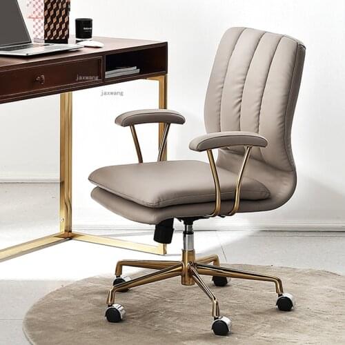 Home Furniture Boss Executive Office Chairs for Bedroom Study Computer Chair Simple Apartment Backrest Rotating Lift Desk Chair