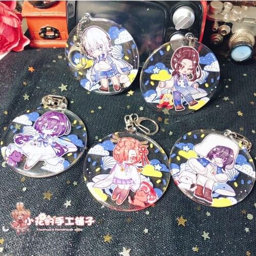 Anime Bungo Stray Dogs dazai osamu Acrylic Cute Keychain Itabag School Bag Cosplay Decor Cartoon Pendant Key rings Xmas Gifts