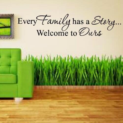 Wall Sticker Family Has A Story Home Decor Vinyl Art Stickers Adhesive Decorative Wall Decals