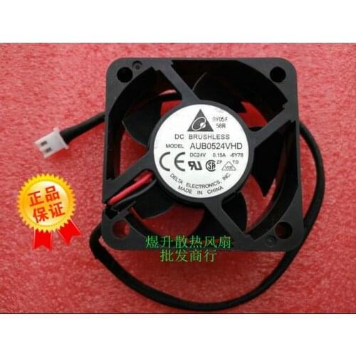 Original Delta 5020 5cm AUB0524VHD DC 24V 50*50*20mm 0.15A 2-line Inverter Cooling Fan