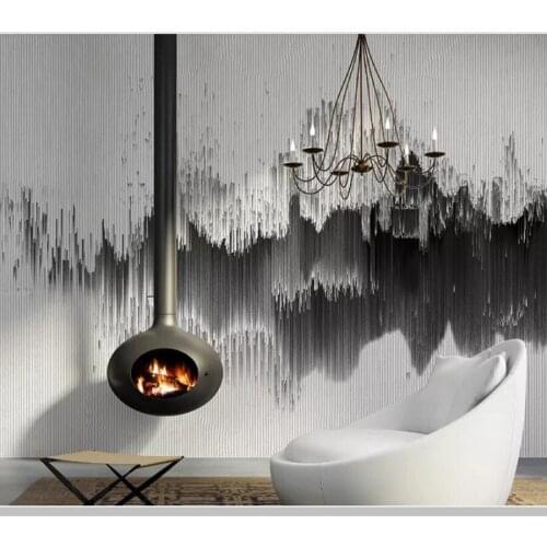 Papel de parede Snow abstract lines ink 3d wallpaper,living room tv wall bedroom wall papers home decor restaurant bar mural