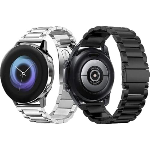 KTAB Smart Watch Strap For Samsung Galaxy Watch 3 Active 2 Gear S2 46mm 42mm Band Huawei Watch GT Stainless Steel 22mm Watchband