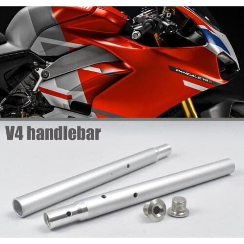 Motorcycle handlebar suitable for Ducati V4, V4S