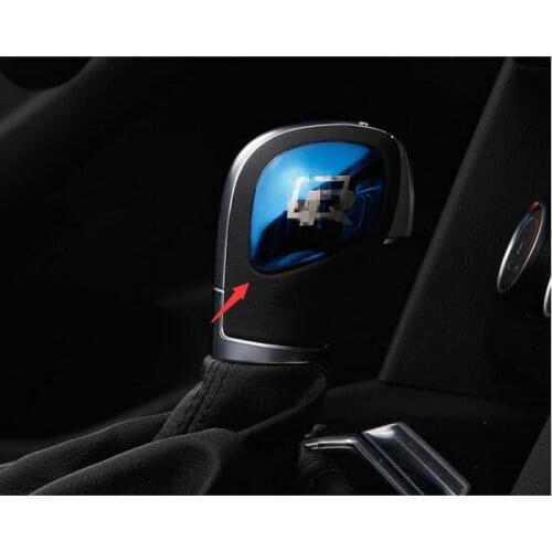 STYO Car stainless steel R shift lever cover gear shift knob head sticker for VW passat B8 CC GOLF 7 MK7 Tiguan JETTA Touran
