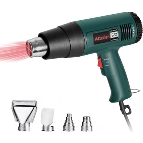 Heat Gun/Hot Gun LCD Digital 1800W 50~600℃ Temperature Control Air Volume 2 Mode Hot Air Machine Hot Air Gun With LCD Digital