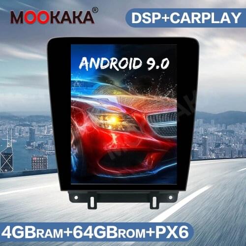 Tesla Style Android 9 4GB+64GB Car GPS Navigation Radio For Ford Mustang 2010-2014 Auto Stereo Car Player Head Unit DSP Carplay