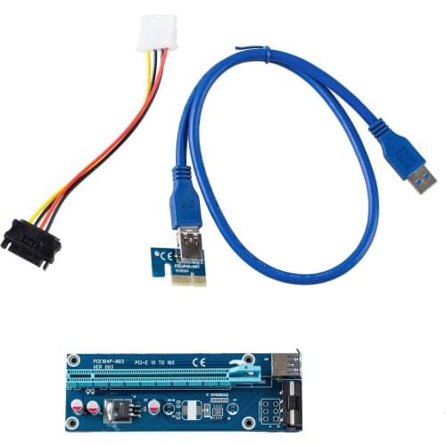 USB 3.0 PCI-E Express 1x to 16x Extender Riser Card Adapter Bitcoin Litecoin