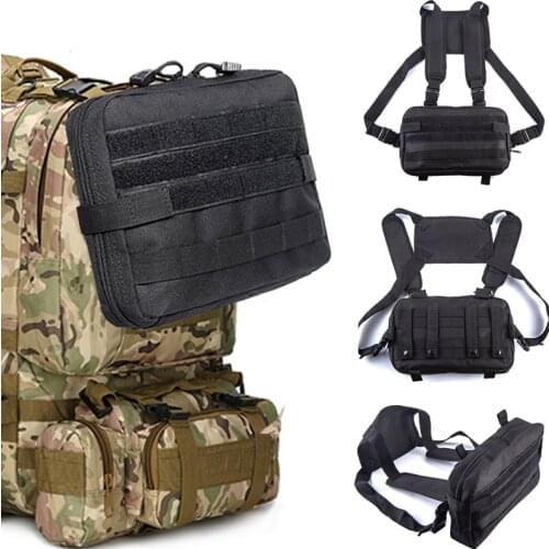 Military Tactical Bags Outdoor Army Climbing Hunting Camping Pouch Molle Medical Kit Shoulder Chest Bag EDC Pack Mochila