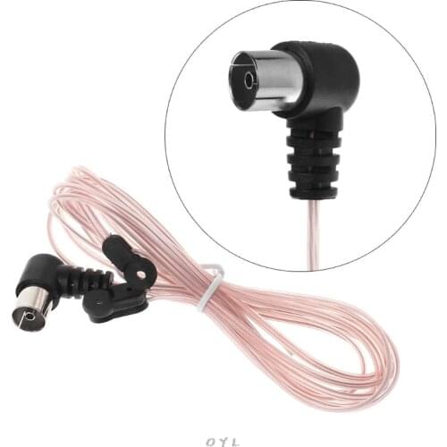 1PCS FM Radio Antenna 75 Ohm Dipole Indoor T Antennas HD Aerial Male Type F Connector For FM Radio Indoor use for Yamaha