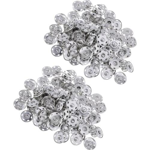 100pcs 19mm Metal Snap Buttons Press Fastener for Clothes Jacket Jeans Belts Decor
