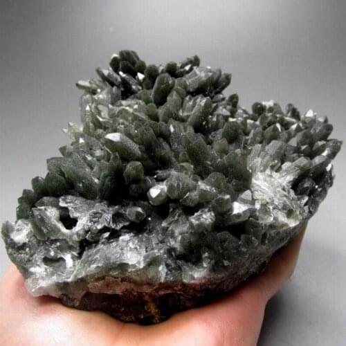 1366g Elestial Prasem Green Scepter Quartz - crystals and stones healing Mineral specimen Home Decor feng shui XX0427/05