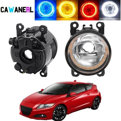 2 X Angel Eye Fog Light Assembly For Honda CR-Z CRZ 2013 2014 2015 Car Front Bumper Halo Ring Fog Daytime Running Lamp DRL 12V
