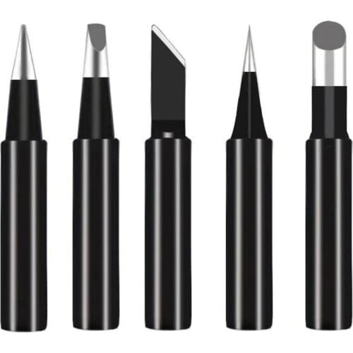 5pcs Soldering Iron Tips Internal Heated 936 Soldering Head Universal Welding Solder Rework Tools Accessories