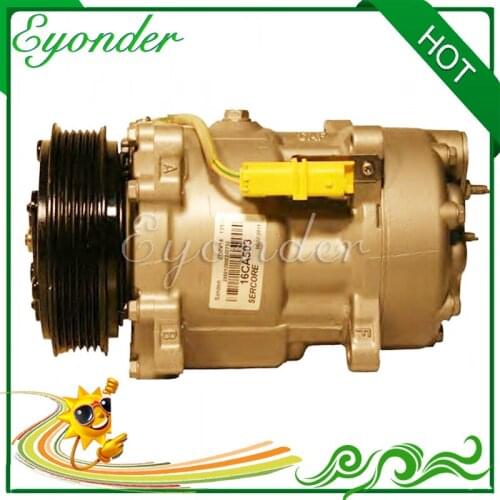 AC A/C Air Conditioning Compressor Cooling Pump SD7V16 for CITROEN C5 I C8 2.0 2.2 C5 II 2.2 9687437780 6453YT 6453LQ 6453TF