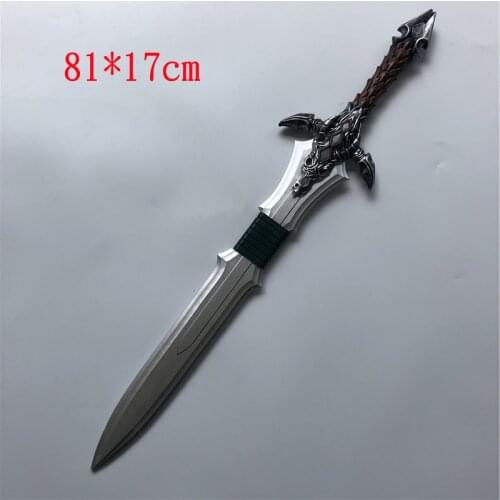 Anime Cosplay Sir Anduin Lothar Sword Cosplay Game Props Cool Toys Decoration Planks Collectibles For Game Lovers 81cm