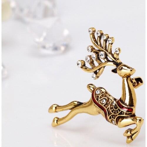 Deer Brooches Women 2019 Jewelry Accessories Fashion Jewelry Pin and Brooches Clothing Accessories Gifts for Christmas Brooches