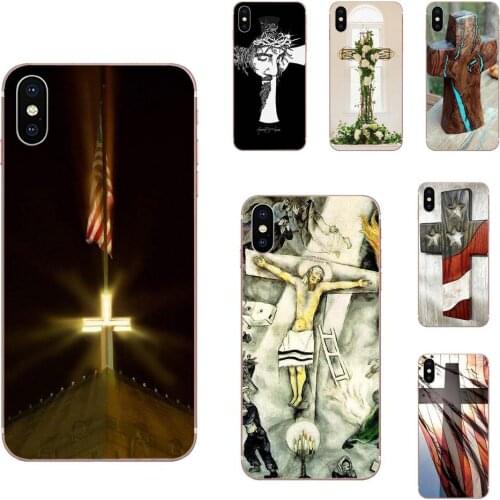 For Huawei Honor Mate 20 p40 lite pro 10i 20i 8S lite Y9 Y7 Y5 Prime 2019 2018 TPU Hipster Case White Cross Jesus