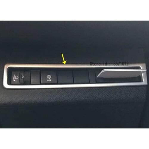 For Peugeot 3008 GT 3008GT 2016 2017 2018 2019 2020 Car Stick Cover Front Head Fog Intelligent Light Switch Trim Frame Lamp