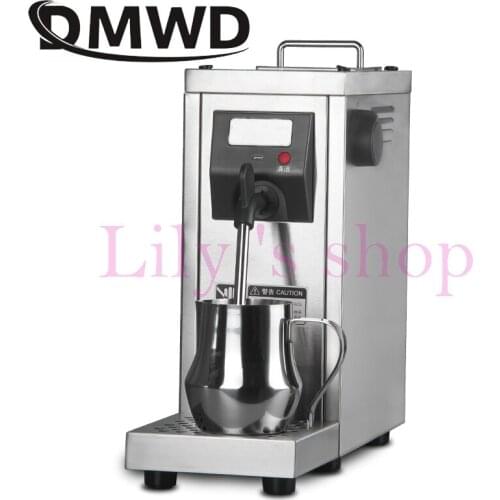 DMWD Milk Steamer Commercial Pump Pressure Milk foam Frother Espresso Coffee Steam maker Stainless Steel Water Boiling Machine