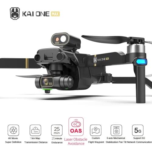 PYL KAI ONE Max GPS Drone 6K 8K HD Dual Camera Three-axis gimbal Brushless Motor With 5G Wifi Rc Quadcopter Distance 1.2km Gifts