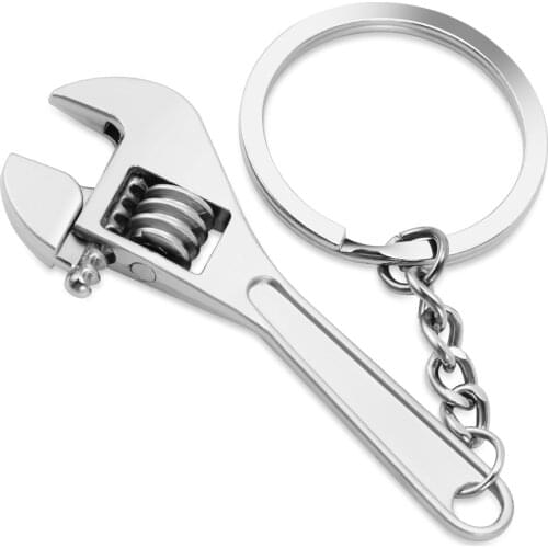 Car Wrench Keychain Stainless Steel for Renault Laguna 2 Captur Fluence Megane 2 Megane 3 Scenic